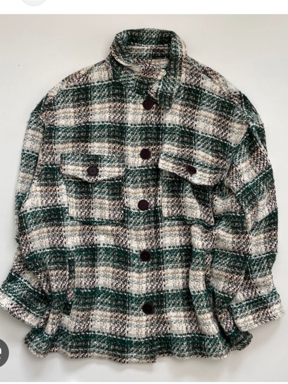 Zara plaid Italian fabric jacket XS